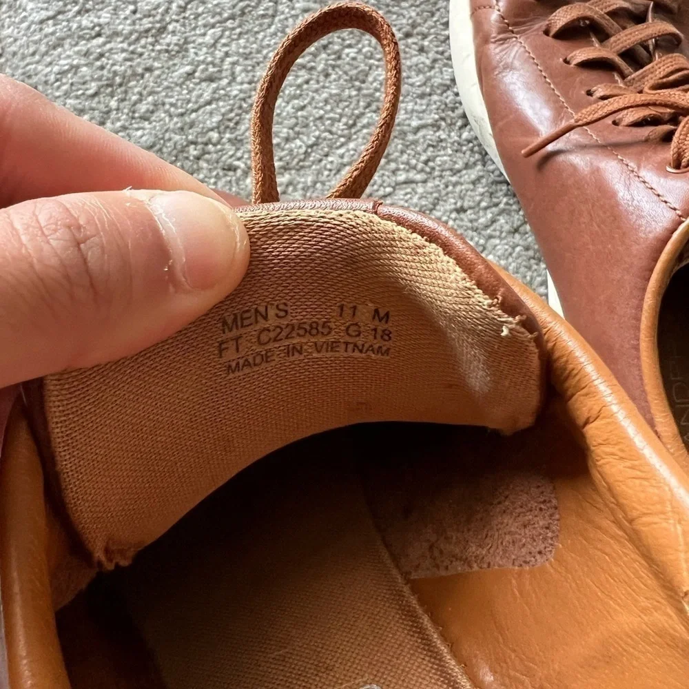 Cole Haan Men’s Grandpro Brown Leather Lace Up Sneakers